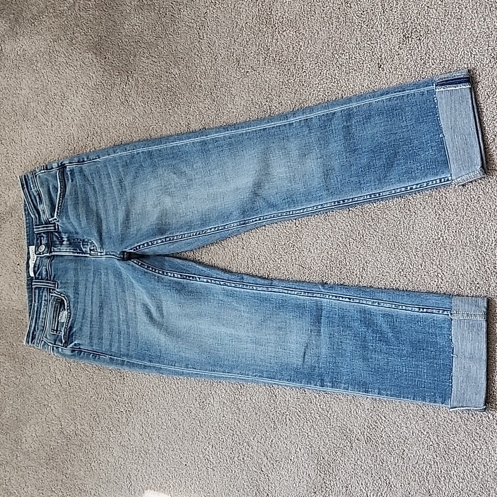 Flying Monkey Mid Rise Cuff Crop Slim - Picture 2 of 5